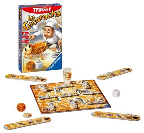 Ravensburger - La Cucaracha Travel Edition, Gioco da Tavolo Tascabile, 2-4 Giocatori, 5+ Anni - 10