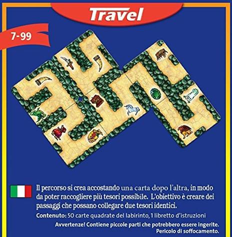 Ravensburger - Labyrinth Travel Edition, Gioco di Carte Tascabile, 2-6 Giocatori, 7+ Anni - 5