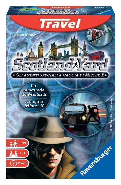 Ravensburger - Scotland Yard Travel Edition, Gioco da Tavolo Tascabile, 2-4 Giocatori, 8+ Anni - 18
