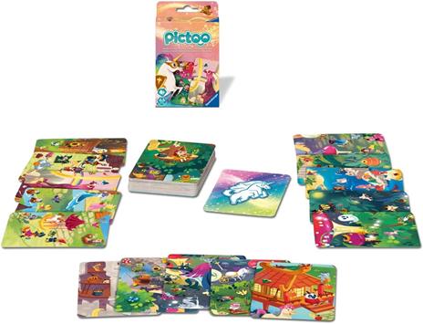 Ravensburger - Pictoo Fantasy, Gioco di Carte 4 Anni in su, Gioco di Famiglia, da 2 a 6 Giocatori, Edizione Italiana - 4
