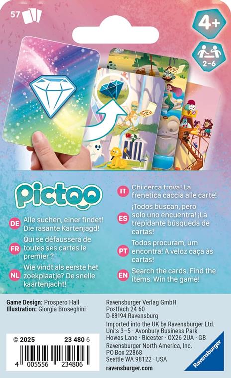 Ravensburger - Pictoo Fantasy, Gioco di Carte 4 Anni in su, Gioco di Famiglia, da 2 a 6 Giocatori, Edizione Italiana - 5