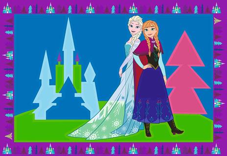 Ravensburer - CreArt Serie Junior, Disney Frozen, Kit dipingere con i Numeri, contiene 2 tavole prestampate, Pennello - 4