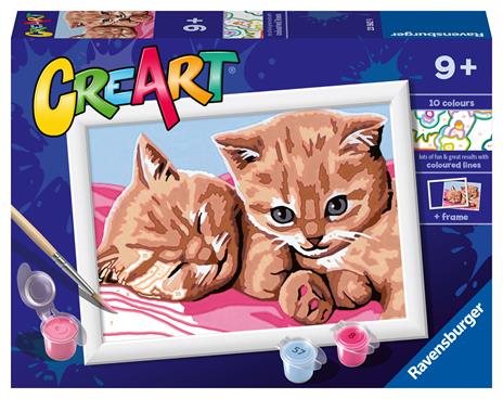 Ravensburger - CreArt Serie E: Gattini rossi, Kit per Dipingere con i Numeri,