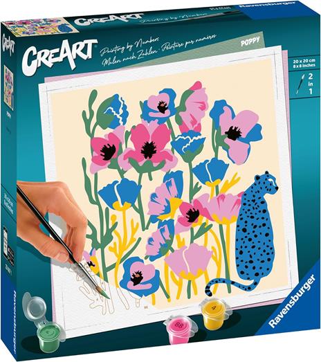 CreArt Serie Trend quadrati - Poppy: Papaveri - 2