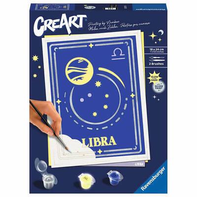 Ravensburger - CreArt Serie Trend D Zodiaco: Segno della Bilancia, Kit per Dipingere con i Numeri