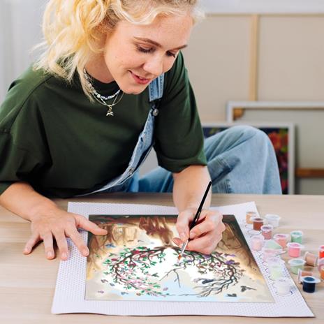 Ravensburger - CreArt Premium B Canvas, Cervo, Dipingere con i Numeri, Kit Pittura, Tema Animali, 14+ Anni, 30x40 cm - 3