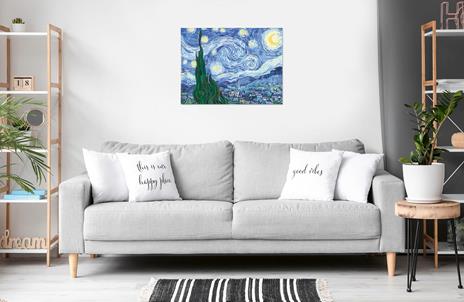Ravensburger - CreArt Premium B Canvas, Van Gogh, Notte Stellata, Dipingere con i Numeri, Kit Pittura, 14+ Anni, 30x40 cm - 3