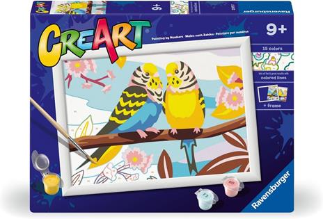 Ravensburger - CreArt Serie D: Gli Inseparabili, Dipingere con i Numeri, Kit Pittura Bambini, Cornice Inclusa