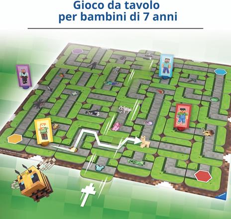 Ravensburger - Labirinto Minecraft, Gioco da Tavolo per Tutta la Famiglia, 2-4 Giocatori, 7+ Anni, Edizione in Italiano - 2