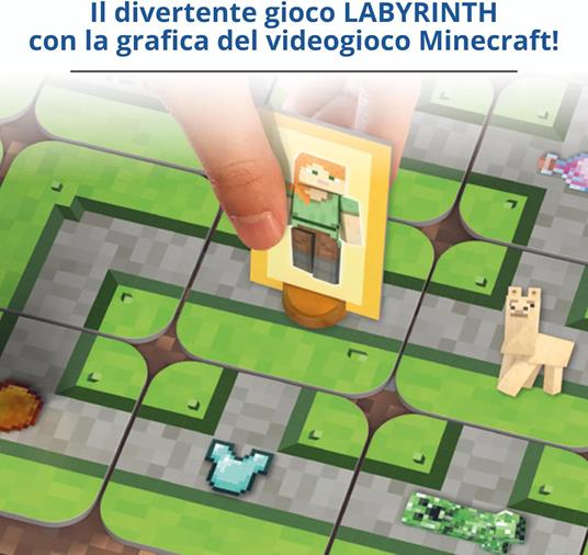 Ravensburger - Labirinto Minecraft, Gioco da Tavolo per Tutta la Famiglia, 2-4 Giocatori, 7+ Anni, Edizione in Italiano - 3