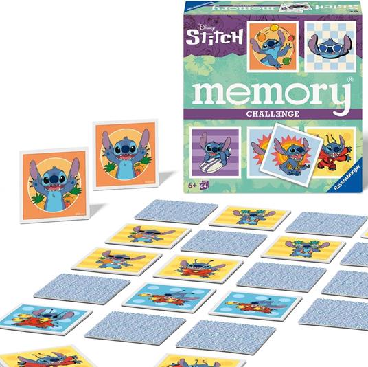 Ravensburger - Memory® Stitch Challenge, Gioco Da Tavolo, Memory Gioco per Bambini 6 Anni o più
