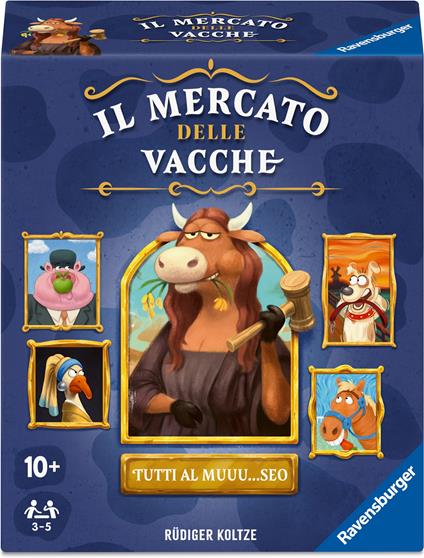Ravensburger, Il Mercato delle Vacche, party game di aste per 3 - 6 giocatori, 10+