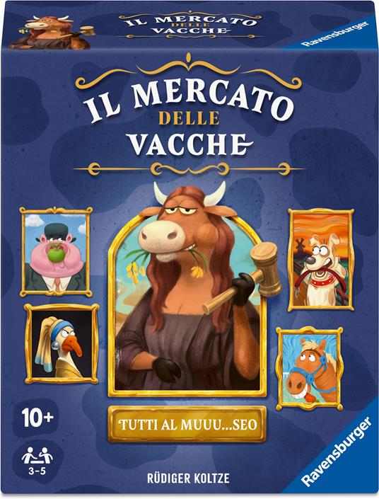 Ravensburger, Il Mercato delle Vacche, party game di aste per 3 - 6 giocatori, 10+