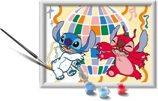 Ravensburger - CreArt Serie D: Stitch & Leroy, Dipingere con i Numeri, Kit Pittura Bambini, Cornice Inclusa, Gioco Educativo - 2