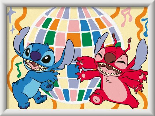 Ravensburger - CreArt Serie D: Stitch & Leroy, Dipingere con i Numeri, Kit Pittura Bambini, Cornice Inclusa, Gioco Educativo - 3