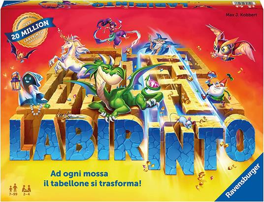 Ravensburger  Labirinto 35th Anniversary, Gioco Da Tavolo, Da 2 A 4 Giocatori, 7+ Anni - 39