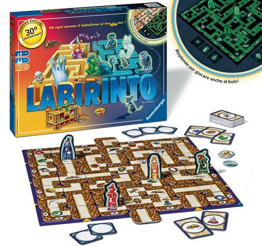 Ravensburger  Labirinto Magico Glow In The Dark, Gioco Da Tavolo, Da 2 A 4 Giocatori, 7+ Anni - 9