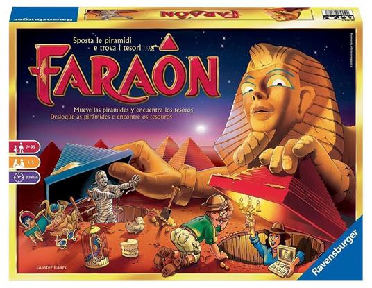 Ravensburger  Faraon, Gioco Da Tavolo, Da 1 A 5 Giocatori, 7+ Anni - 71