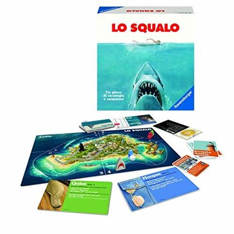 Ravensburger - Lo Squalo, Gioco per Tutta la Famiglia, Gioco di Strategia, 2-4 Giocatori, 12+ Anni - 6