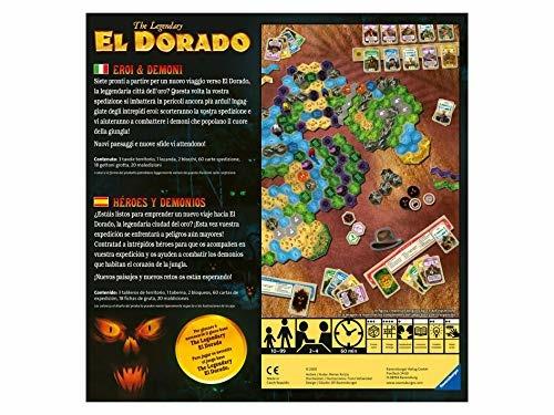 Ravensburger- El Dorado Eroi e Demoni, Gioco per Tutta la Famiglia, Gioco di Strategia, 2-4 giocatori, 10+ Anni - 2