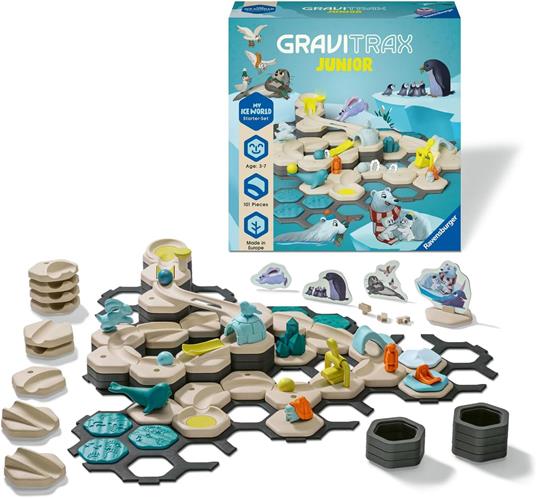 GraviTrax Ravensburger 27060, set di biglie per bambini L Ice 27060, giochi educativi e di costruzione dai 3 anni in su - 4