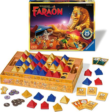 Ravensburger  Faraon Edizione 25° Anniversario, Gioco Da Tavolo, Da 1 A 5 Giocatori, 7+ Anni - 3