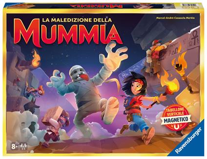 Ravensburger  La maledizione della mummia, Gioco Da Tavolo, gioco in scatola per famiglia, Da 2 a 5 Giocatori, 8+ Anni