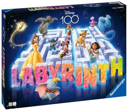 Ravensburger  Labirinto Magico Disney 100th Anniversary Labyrinth, Gioco Da Tavolo, Da 2 a 4 Giocatori, 7+ Anni