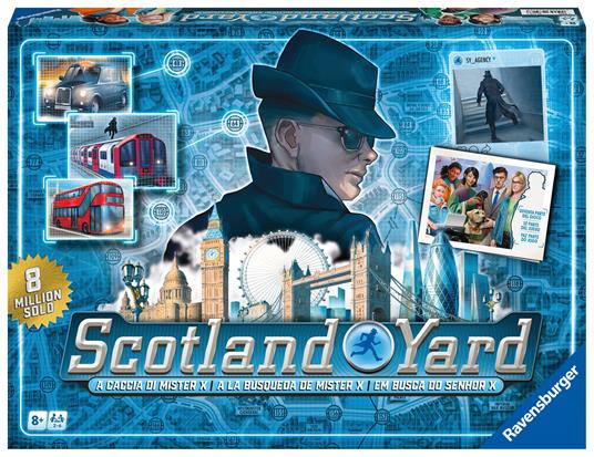 Ravensburger  Scotland Yard 40° Anniversario, Gioco Da Tavolo, Da 2 a 6 Giocatori, 8+ Anni