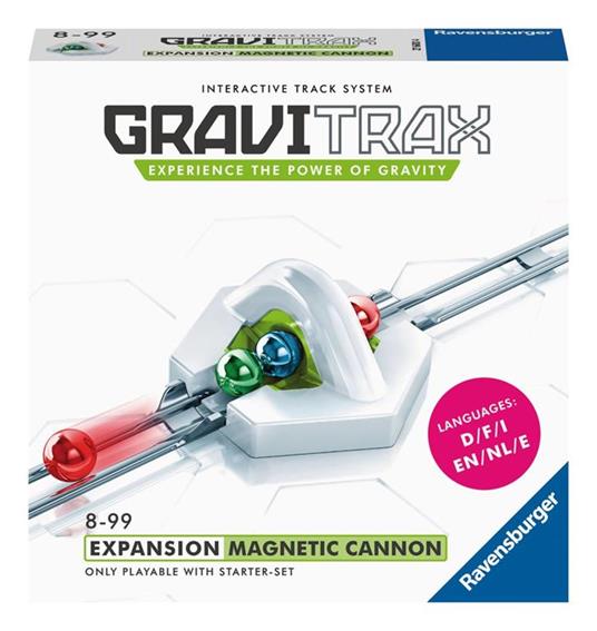 Ravensburger Gravitrax Magnetic Cannon - Cannone magnetico, Gioco Innovativo Ed Educativo Stem, 8+ Anni, Accessorio