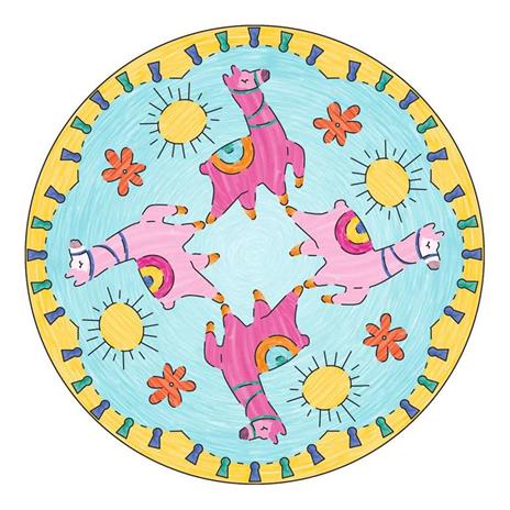 Ravensburger - Mandala Designer Midi, Lama, Gioco Creativo per Disegnare, Bambini 6+ Anni - 3