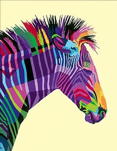 Ravensburger - CreArt Zebra, Kit per Dipingere con i Numeri, Contiene Tavola Prestampata 24x30 cm, Pennello - 3