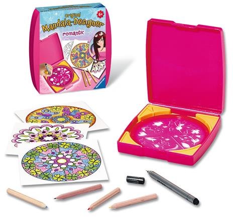 Mandala-Designer. Romantic. Ravensburger Romantic Mini Mandala spirografo per bambini - 3