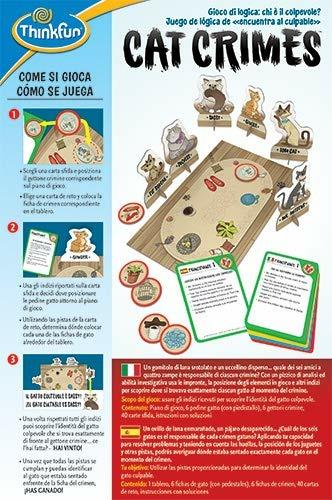 ThinkFun - Cat Crimes, 40 Crimini Felini da Risolvere, Gioco di Logica per Bambini Età 8+ Anni - 3