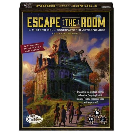 ThinkFun - Escape The Room: Il Mistero dell'Osservatorio, Gioco di Logica da Tavolo per Adulti, 3-8 Giocatori, Età 10+ Anni - 2
