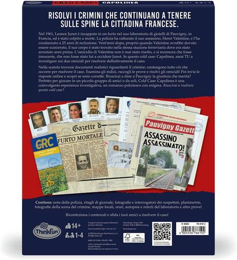 ThinkFun - Cold Case 4: Escape Room, Capolinea, Giochi da Tavolo Adulti e +14 anni, Gioco Investigativo - 3