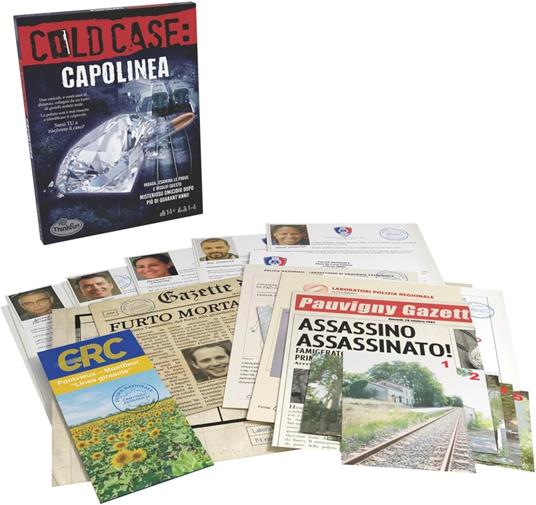 ThinkFun - Cold Case 4: Escape Room, Capolinea, Giochi da Tavolo Adulti e +14 anni, Gioco Investigativo - 4