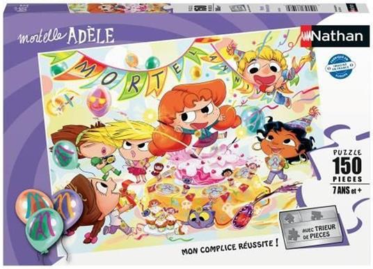 Nathan Mortel Compleanno Mortelle Adele Puzzle - NATHAN - 150 pezzi - Cartoni animati e fumetti - Bambino