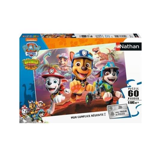 Puzzle 60 p Paw Patrol in soccorso dei dinosauri