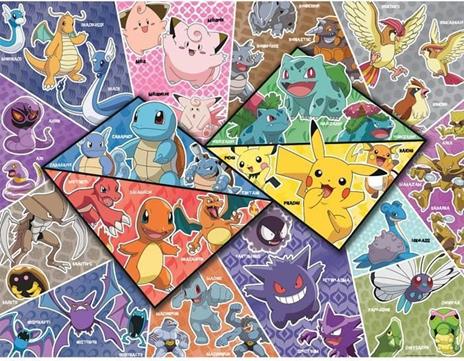 Nathan-POKEMON-Puzzle 2000 pezzi - I 16 tipi di Pokémon - 2