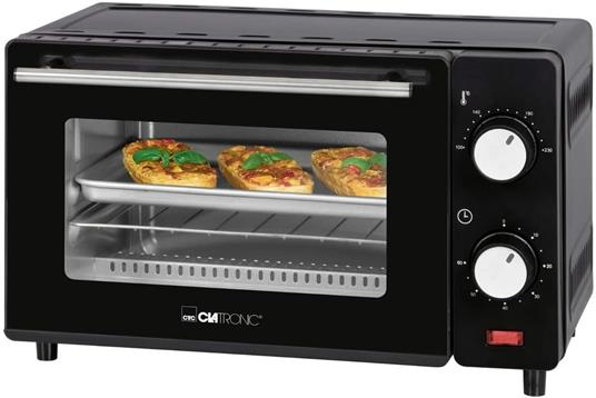 Clatronic 264561 MB 3746 - Mini forno, 8 litri, riscaldamento superiore e  inferiore, timer 60 minuti con segnale finale, colore: Nero - Clatronic -  Casa e Cucina | IBS