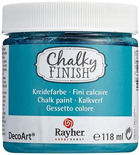RAYHER HOBBY Chalky Finish Colore in Gesso, Blu (Laguna), 118 ml