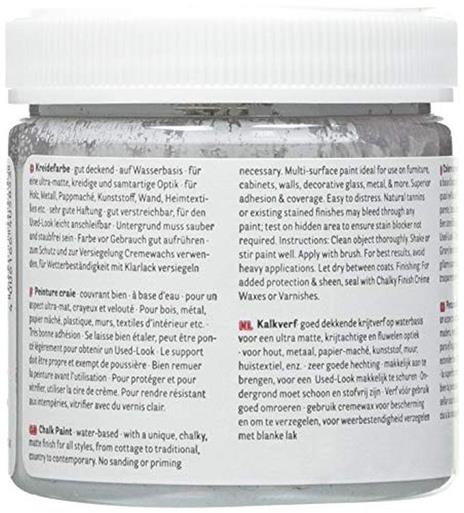 RAYHER HOBBY Chalky Finish Colore in Gesso, Grigio Pietra, 118 ml - 3