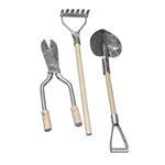 Rayher 8625500 Attrezzo da Giardinaggio in Metallo/Legno, 9 – 13 cm, SB-Btl. 3 Pezzi, 3 Pezzi.
