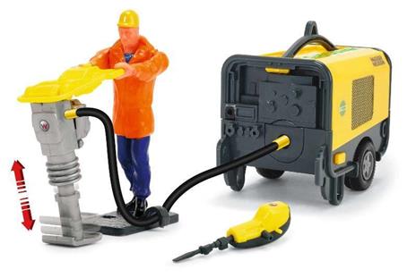 Dickie Toys. Kids Mate. Wacker Neuson. Scavatrice E Trivella Con Generatore Elettrico + Personaggio