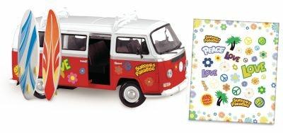 Dickie Surfer Van Cm 32 Con 2 Surf E Adesivi Per Personalizzare - 5