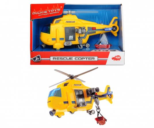 Dickie Toys. Action Series. Elicottero con Luci 15 Cm - 5