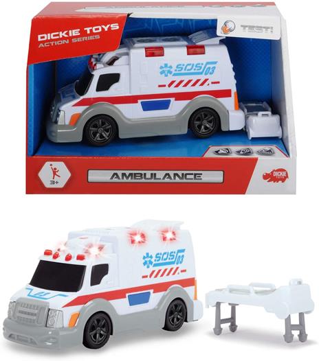 Dickie Toys. Action Series. Ambulanza con Luci 15 Cm - 6