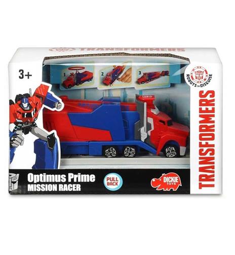 Transformers. Mission Racer con Bracciale Elastico Collezionabile e Lanciatore 16 Cm Optimus Prime - 2