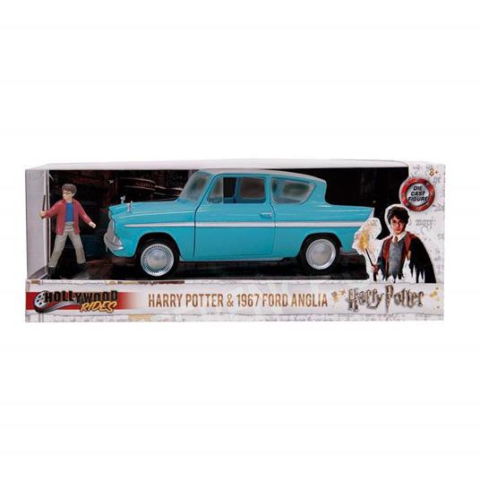 Harry Potter Ford Anglia 1959 in scala 1:24 con personaggio di Harry in die cast